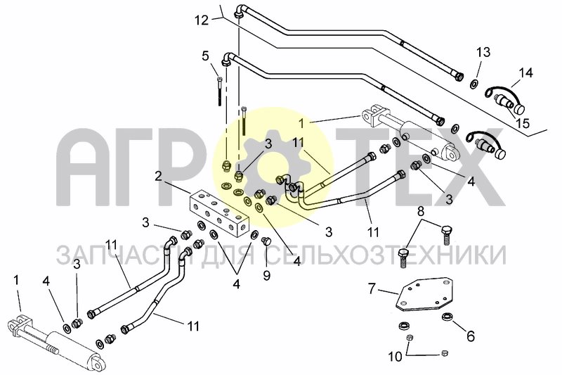 Чертеж ROLLER HYDRAULIC SYSTEM