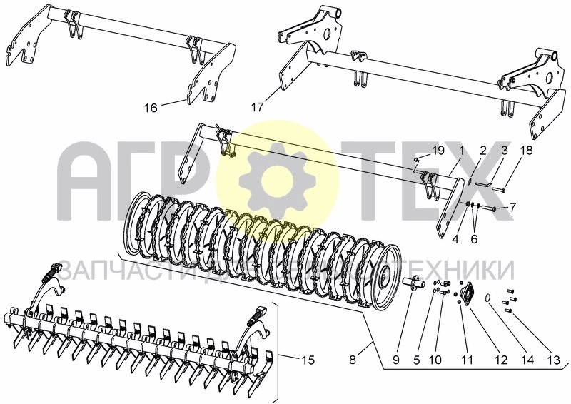 Чертеж CRACKER PACKER ROLLER (OPTIONAL)