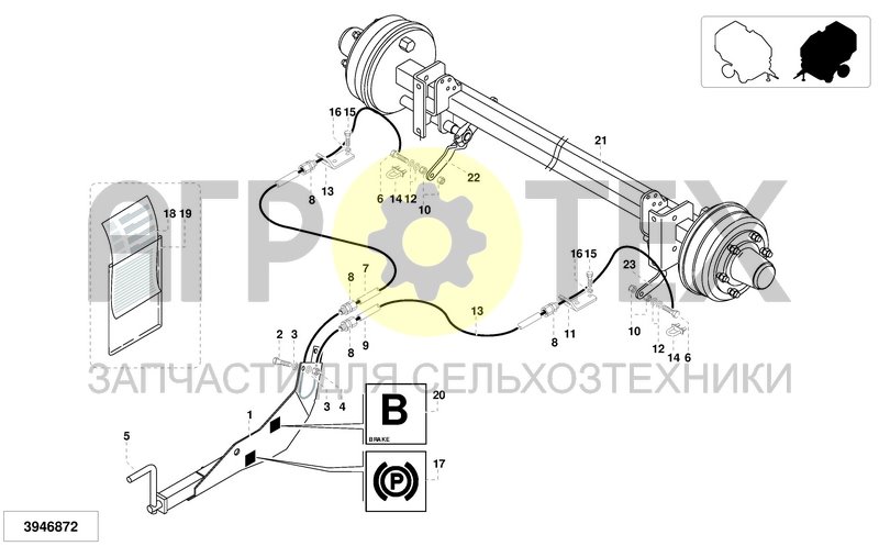 Чертеж AIR BRAKE SYSTEM