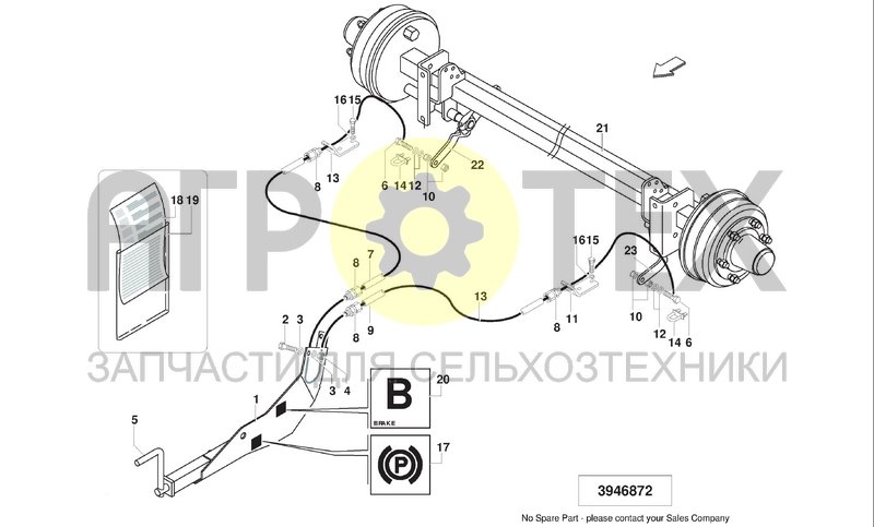 Чертеж AIR BRAKE SYSTEM