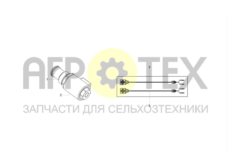 Чертеж PROPORTIONAL VALVE FOR BALE DENSITY