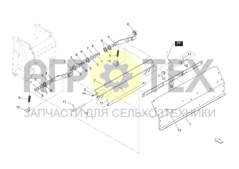 Чертеж BALE SHAPE INDICATORS