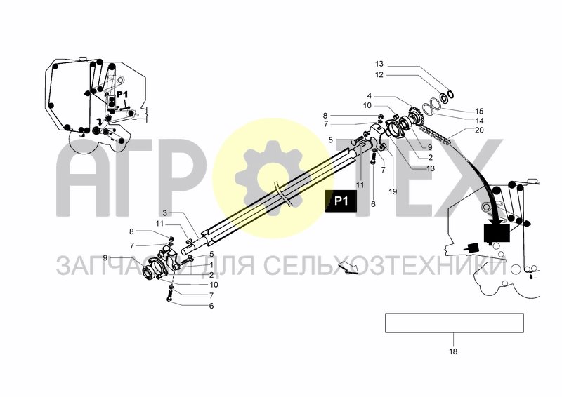 Чертеж KIT FOR ROLLER P1