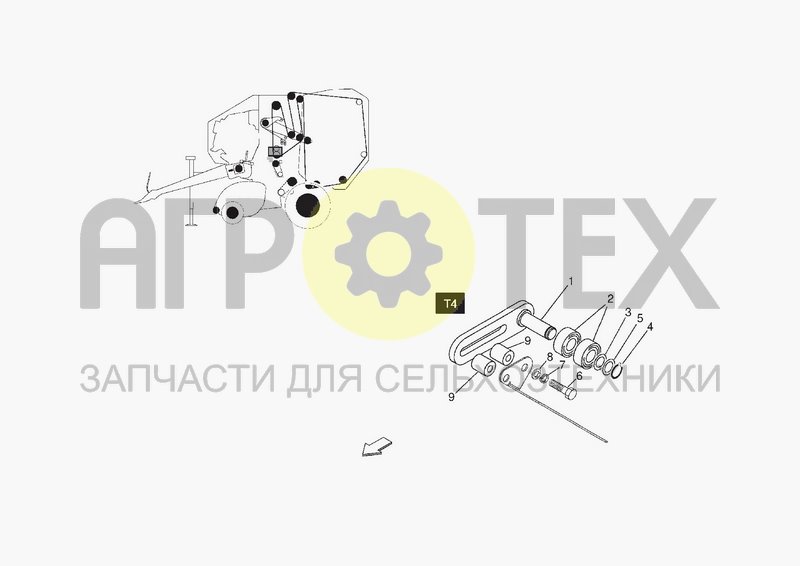 Чертеж KIT FOR TENSIONER T4