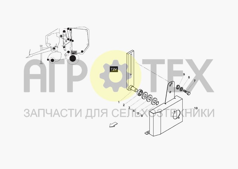 Чертеж KIT SILAGE SCRAPERS