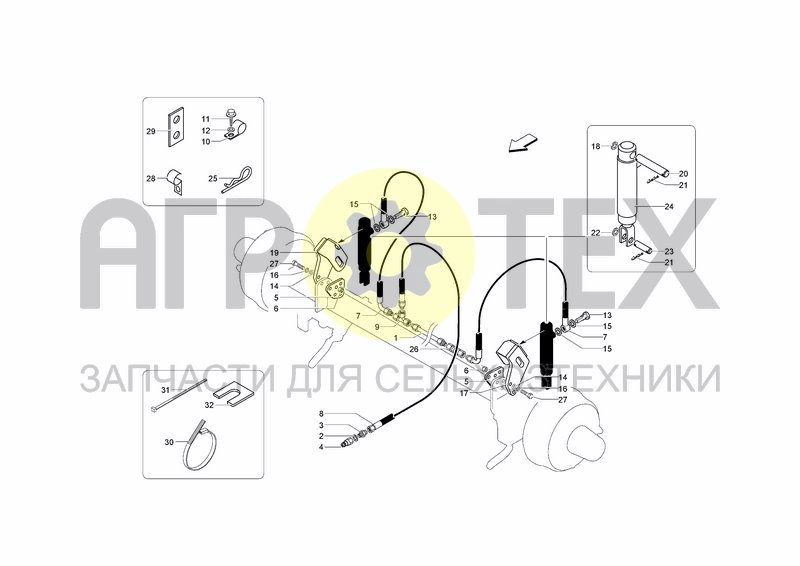 Чертеж HYDRAULIC PARTS