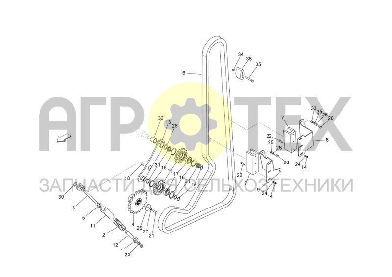 Чертеж MAIN TRANSMISSION