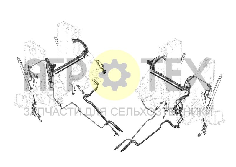 Чертеж CHOPFEED 15 HYDRAULIC SYSTEM