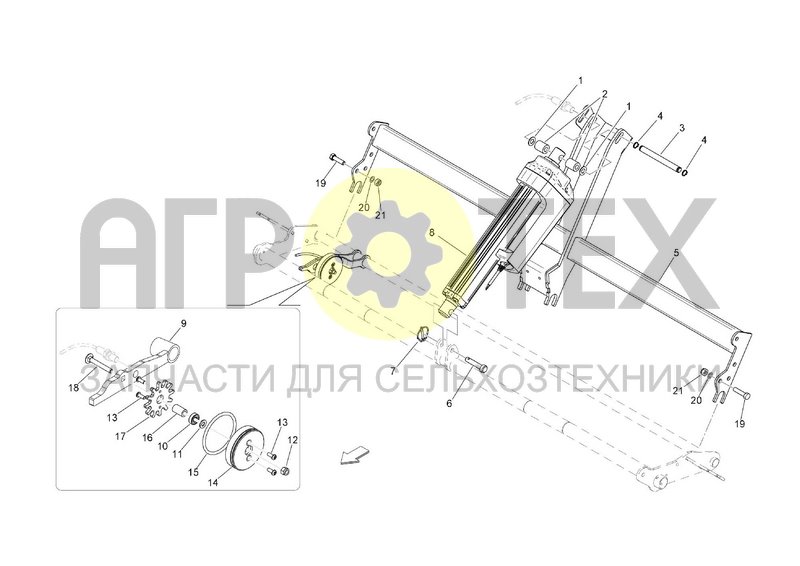 Чертеж NET BRAKE ACTUATOR