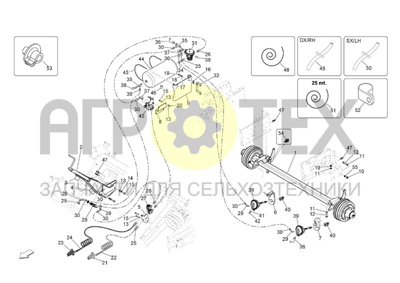 Чертеж KIT AIR BRAKE SYSTEM EU TA