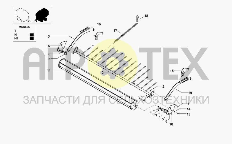 Чертеж PICKUP DEFLECTOR