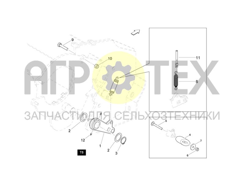 Чертеж RH TENSIONER