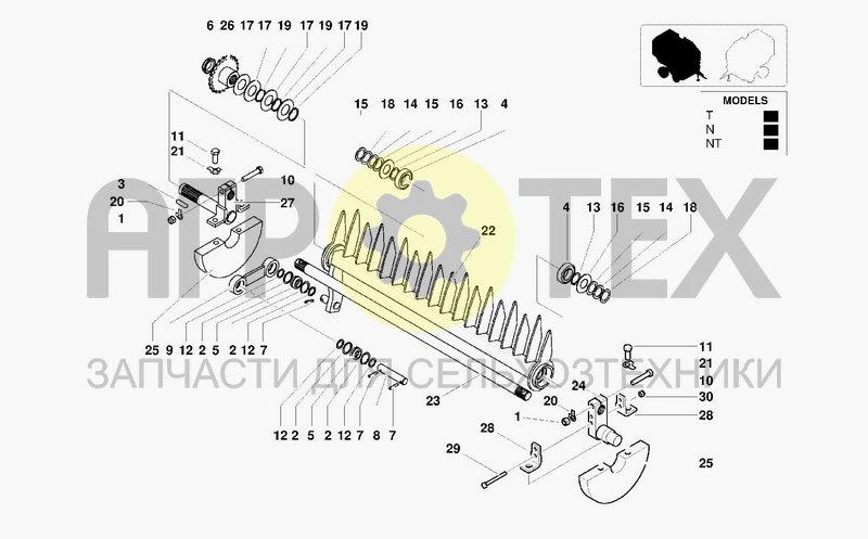 Чертеж RAKE FEEDER