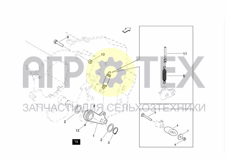 Чертеж RH TENSIONER