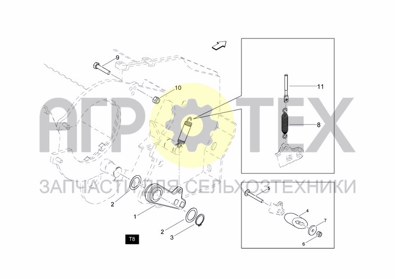 Чертеж RH TENSIONER