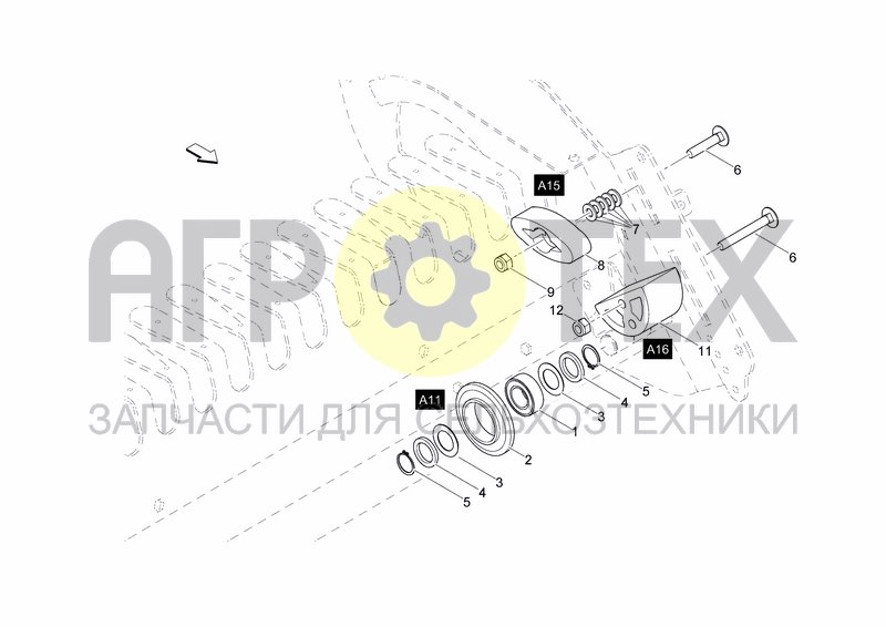 Чертеж PICKUP LH TENSIONERS