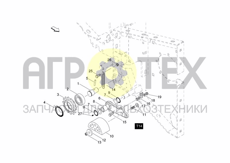 Чертеж RH TENSIONER