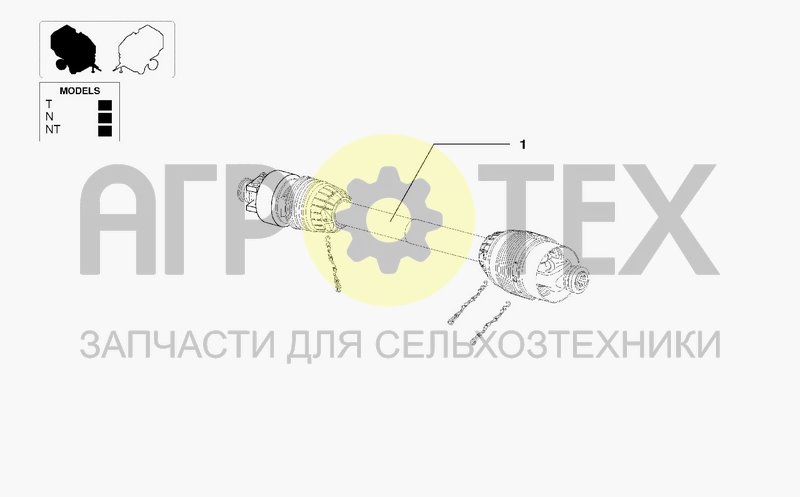 Чертеж PTO DRIVE SHAFT