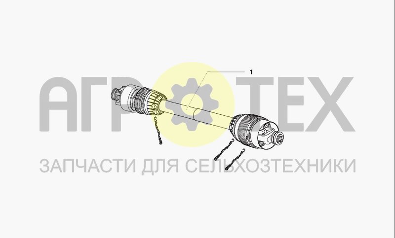 Чертеж PTO DRIVE SHAFT