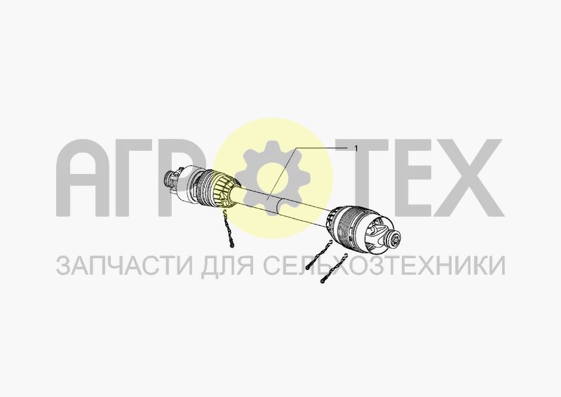 Чертеж PTO DRIVE SHAFT