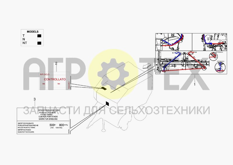 Чертеж DECAL FOR TWINE PATH