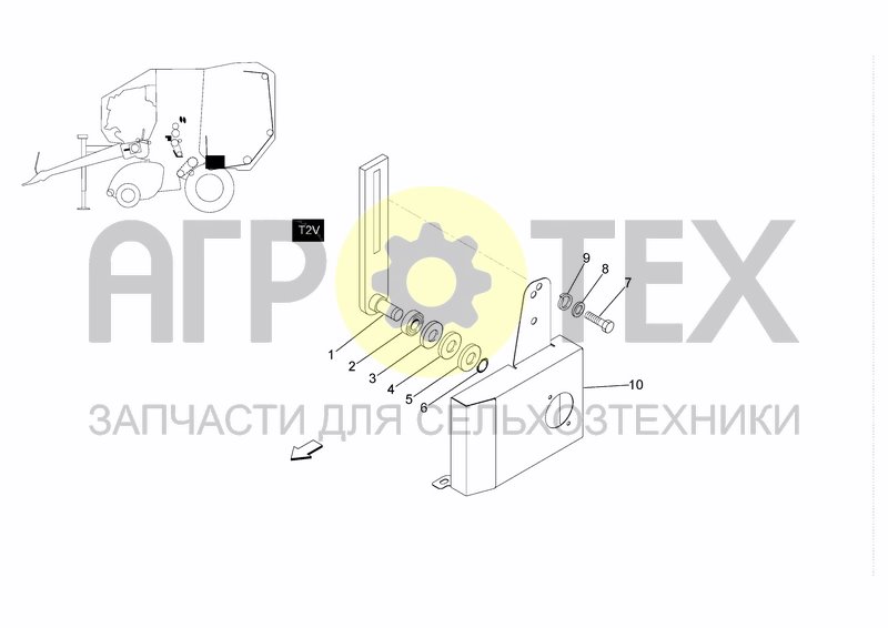 Чертеж TRANSMISSION ROLLER M1