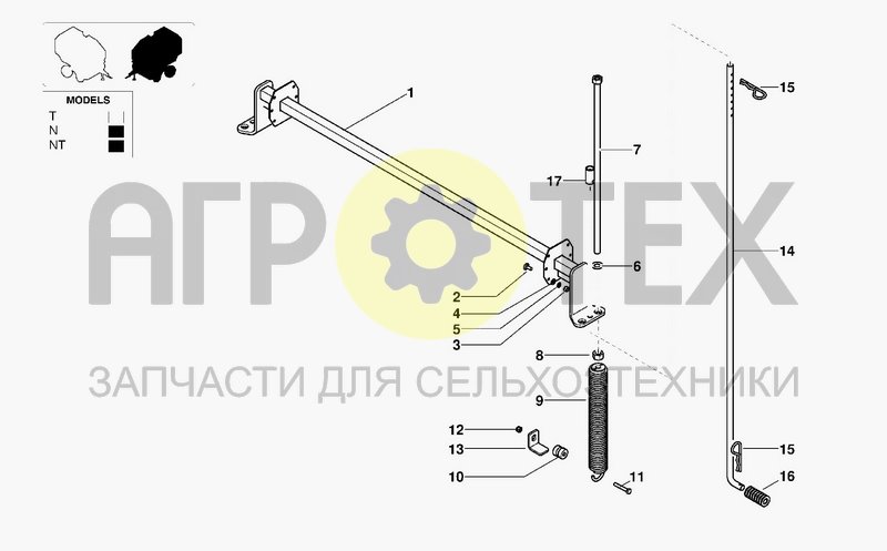 Чертеж PICKUP SUSPENSION SPRINGS & BAR