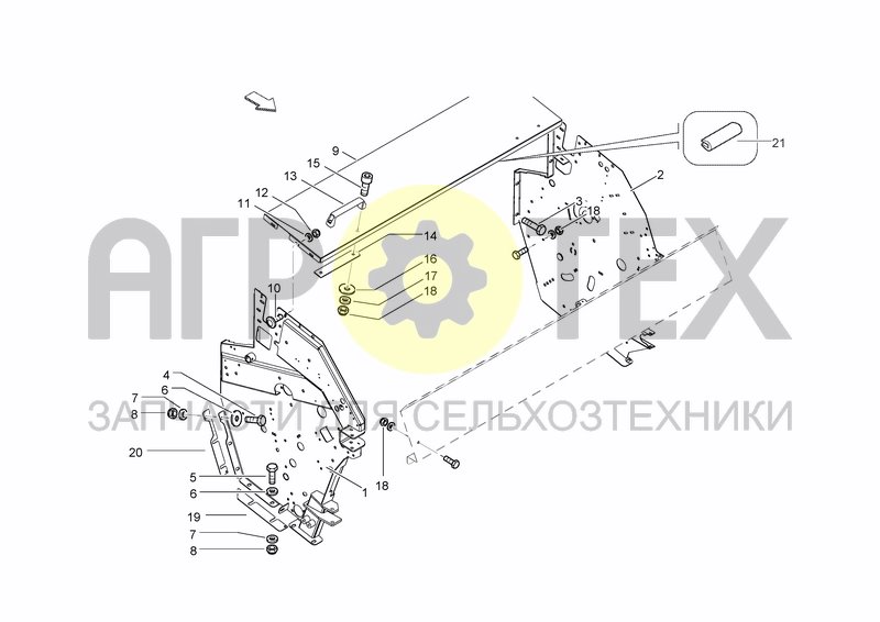 Чертеж FRONT FRAME - BINDING UNITS GUARDS