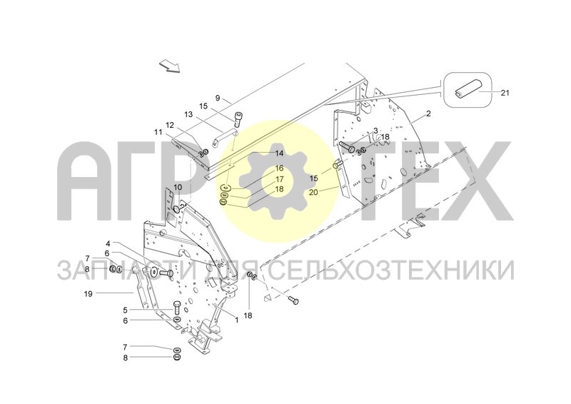 Чертеж FRONT FRAME - BINDING UNITS GUARDS