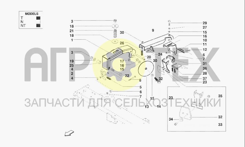 Чертеж TWINE BINDING UNIT