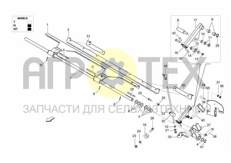 Чертеж LINKAGE NET CUT