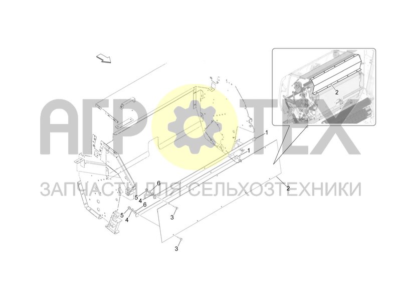 Чертеж BINDING AREA CLOSING PLATE