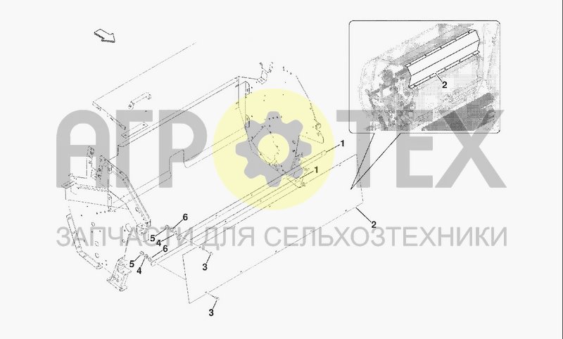 Чертеж BINDING AREA CLOSING PLATE