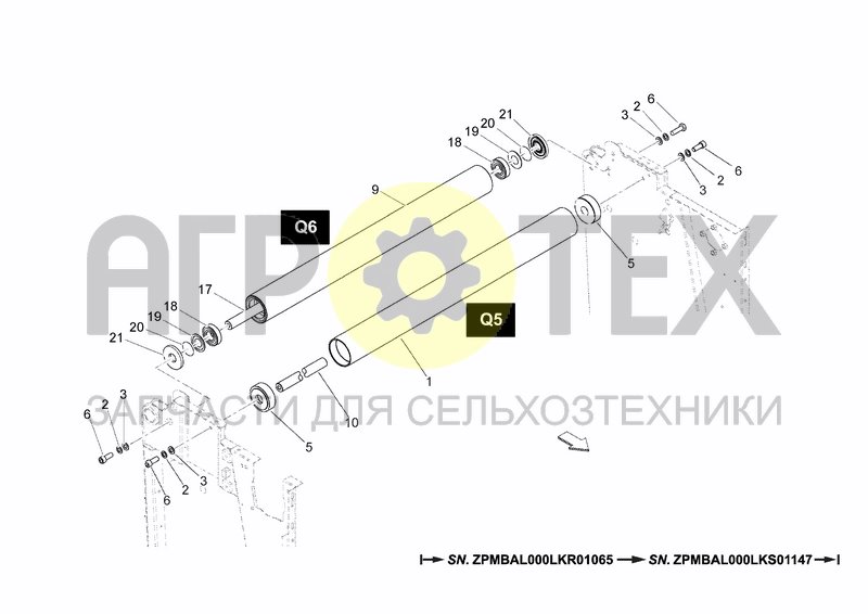 Чертеж ROLLER Q5 - ROLLER Q6