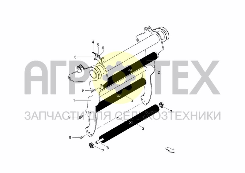 Чертеж FRAME TENSIONER