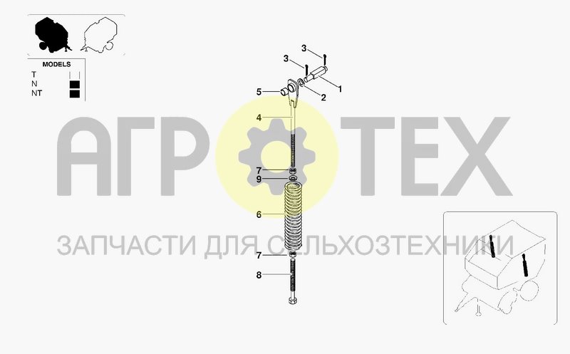 Чертеж BELT TENSIONER X1-X2