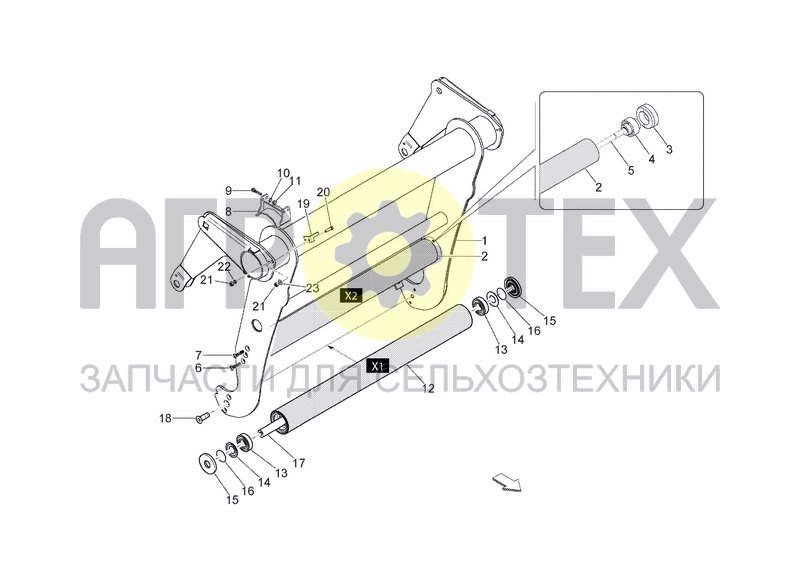 Чертеж FRAME TENSIONER