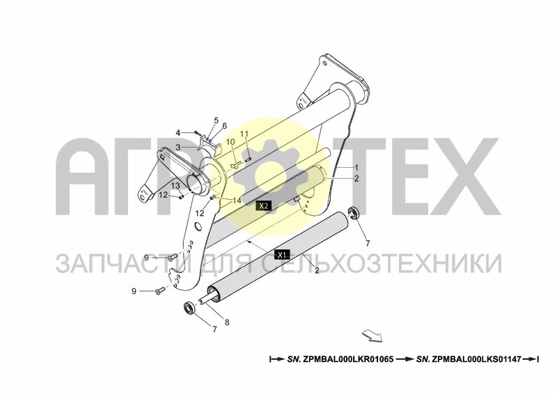 Чертеж FRAME TENSIONER