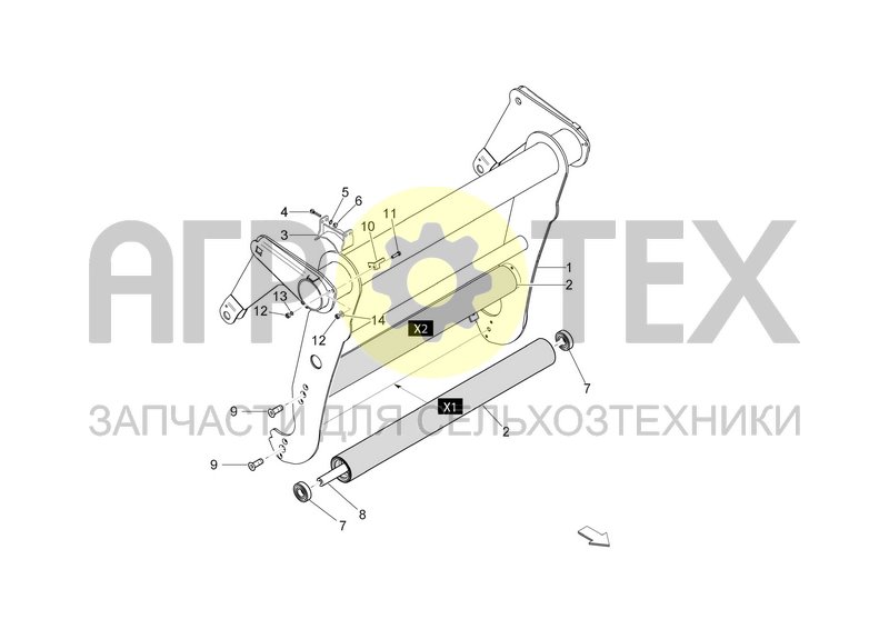 Чертеж FRAME TENSIONER