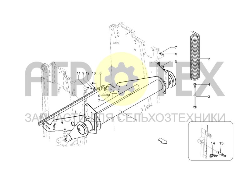 Чертеж BELT TENSIONER