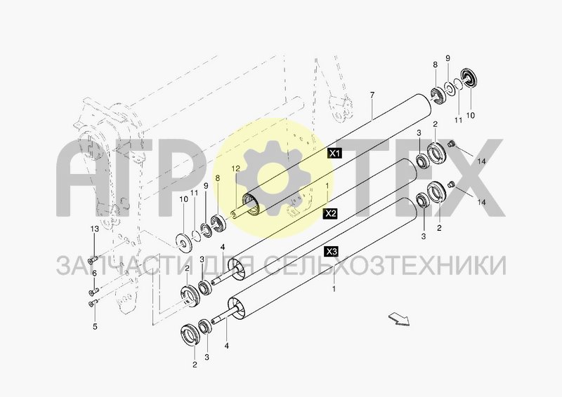 Чертеж ROLLERS X1 - X2 - X3