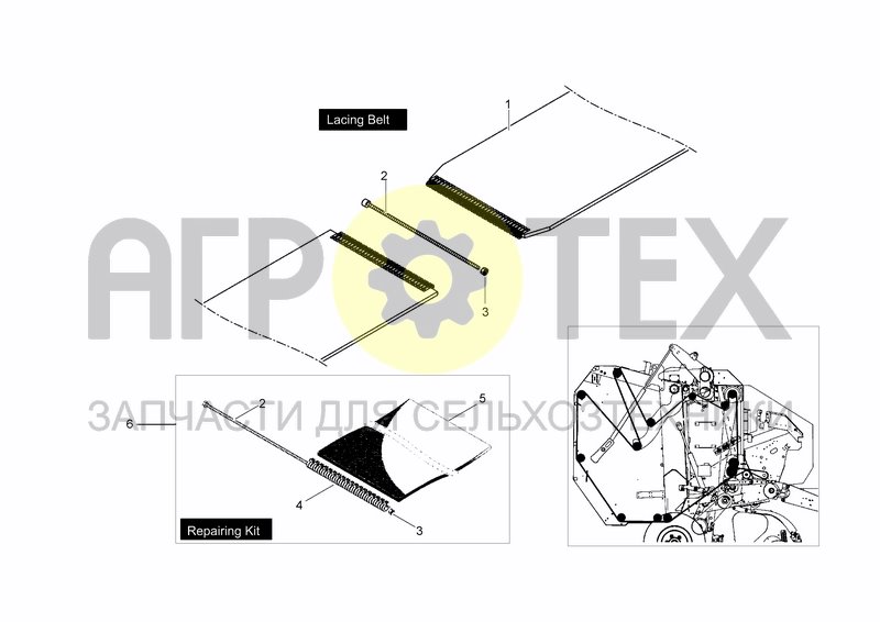 Чертеж LACING UNIT KIT