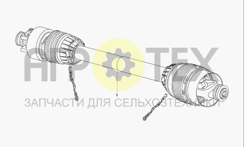 Чертеж PTO DRIVE SHAFT