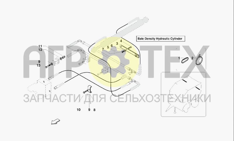 Чертеж HYDRAULIC BLOCK DENSITY