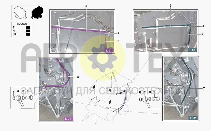 Чертеж HYDRAULIC SYSTEM