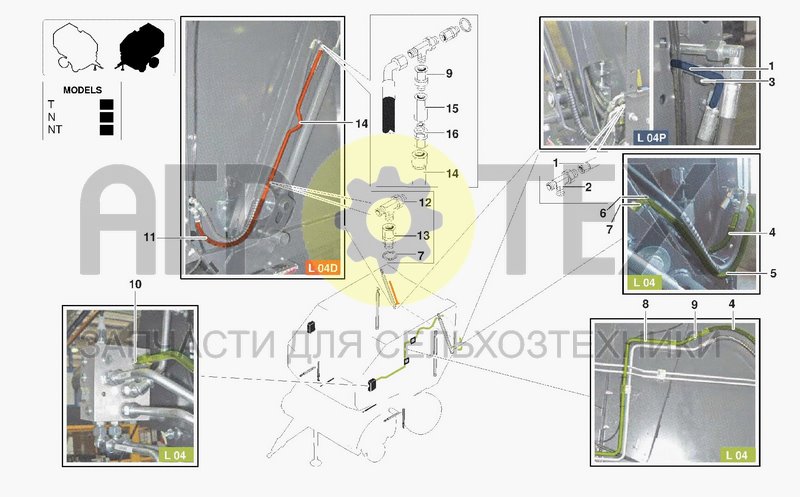 Чертеж HYDRAULIC SYSTEM