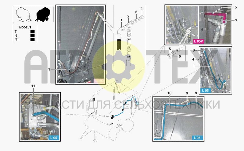 Чертеж HYDRAULIC SYSTEM