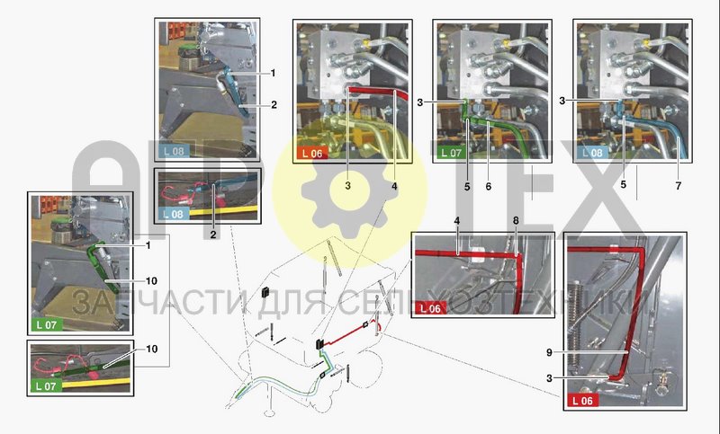 Чертеж HYDRAULIC SYSTEM