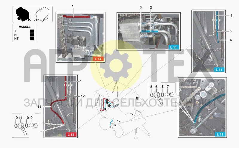 Чертеж HYDRAULIC SYSTEM