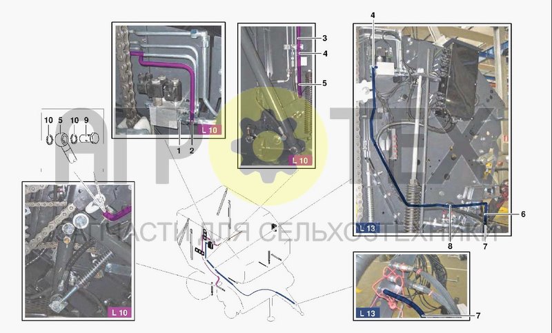 Чертеж HYDRAULIC SYSTEM